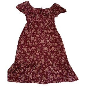 Womens Lane Bryant Peasant Dress Size 18 Off Shoulder Midi Length A-line 6850